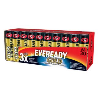 Eveready 30 Pack AA Alkaline Batteries