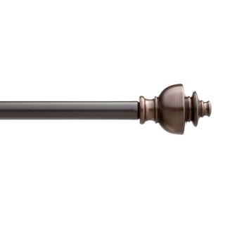 Style Selections 48 in to 84 in Sienna Bronze Metal Single Curtain Rod