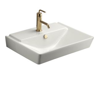 KOHLER R ve 7.43 in H White Fire Clay Complete Pedestal Sink