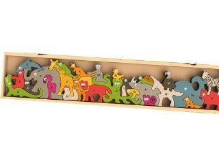 BeginAgain Animal Alphabet Parade Standing Puzzle (26 Piece) Toys & Games