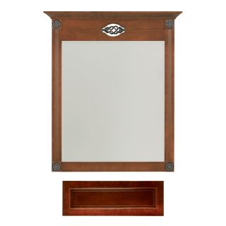 Architectural Bath 35 1/4 in H x 27 in W Remington Burgundy Rectangular Bathroom Mirror