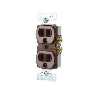 Cooper Wiring Devices 15 Amp Brown Duplex Electrical Outlet
