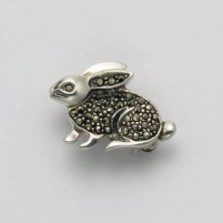 Marcasite Bunny Pin Clothing