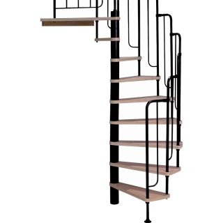 DOLLE 4 ft 7 in Barcelona Black Interior Spiral Staircase Kit