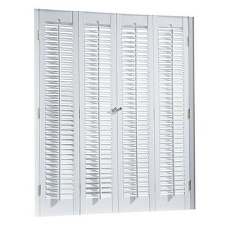 allen + roth 27 in 29 in W 32 in L Colonial White Faux Wood Interior Shutter