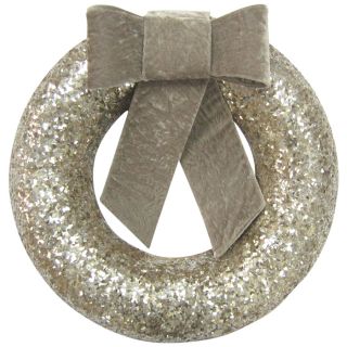 Holiday Living 18 in Sequin with Bow Unlit Artificial Christmas Wreath