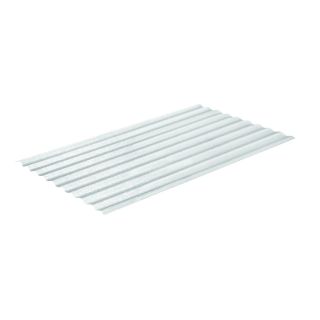 Sequentia 96 in x 26 in White Corrugated Fiberglass Roof Panel