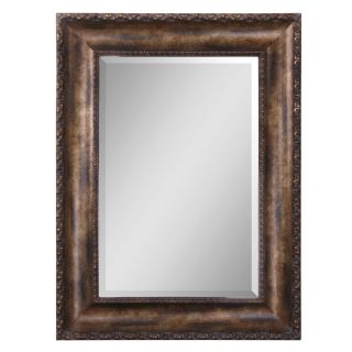 Global Direct 35.75 in x 47.75 in Antiqued Bronze Rectangle Framed Wall Mirror