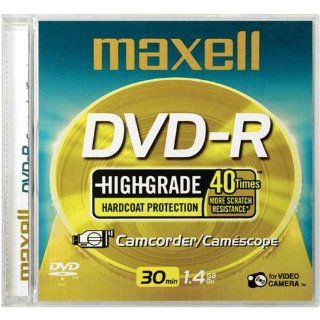 Maxell DVD R Highgrade Hardcoat Protection Camcorder/camescope 30 Min. 1.4GB Electronics