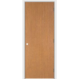 ReliaBilt Flush Hollow Core Lauan Left Hand Interior Single Prehung Door (Common 80 in x 18 in; Actual 81.75 in x 19.75 in)