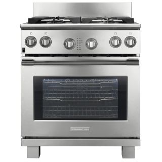 Electrolux ICON 30 in 4.2 cu ft Self Cleaning Convection Single Oven Dual Fuel Range (Stainless Steel)