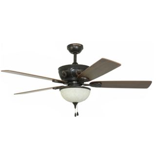 Harbor Breeze Herndon 52 in Aged Bronze Ceiling Fan with Light Kit
