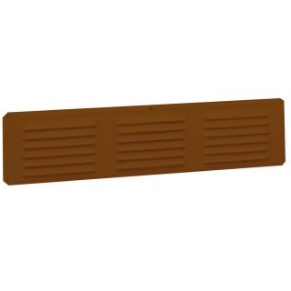 AIR VENT INC. Brown Aluminum Under Eave Vent (Fits Opening 16x 4 in; Actual 16 in x 4 in x .25 in)