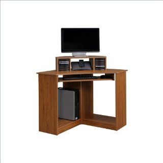 Sauder Beginnings Corner Computer Desk in Pecan   Office Desks