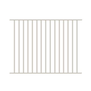 Ironcraft White Powder Coated Aluminum Fence Panel (Common 48 in x 72 in; Actual 48 in x 72.3 in)