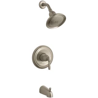 KOHLER Devonshire Vibrant Brushed Bronze 1 Handle Bathtub and Shower Faucet Trim Kit with Single Function Showerhead