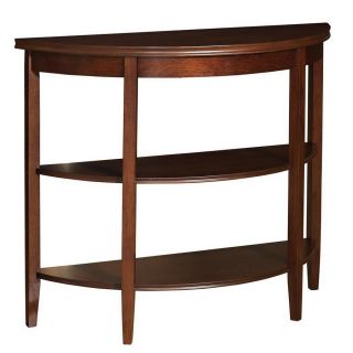 Powell Shelburne Rich Cherry Birch Half Round Console and Sofa Table