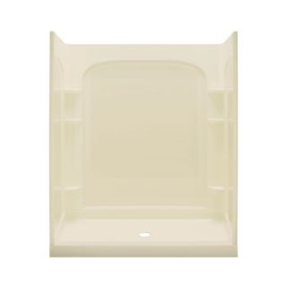Sterling Ensemble 77 in H x 60 in W x 35.25 in L Almond Polystyrene Wall 4 Piece Alcove Shower Kit