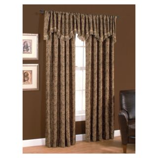 Style Selections Raja 84 in L Mocha Rod Pocket Curtain Panel