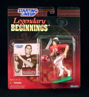 JOE NAMATH / UNIVERSITY OF ALABAMA CRIMSON TIDE * 1998 TIMELESS LEGENDS LEGENDARY BEGINNINGS Kenner NFL Starting Lineup & Exclusive Collector Trading Card Toys & Games