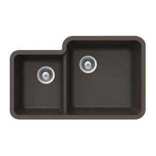 HOUZER Double Basin Undermount Granite Kitchen Sink