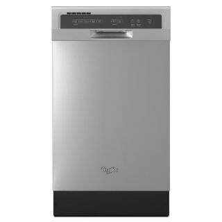 Whirlpool 57 Decibel Built in Dishwasher with Stainless Steel Tub (Monochromatic Stainless Steel) (Common 18 in; Actual 18 in) ENERGY STAR