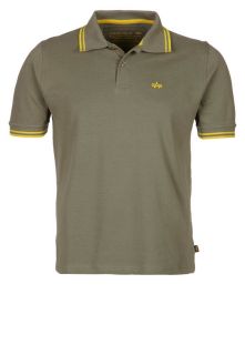 Alpha Industries   TWIN STRIPE   Polo shirt   oliv