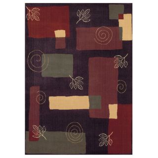 Shaw Living Pond 7 ft 8 in x 10 ft 9 in Rectangular Purple Transitional Area Rug