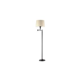 Westmore Lighting 64 in 3 Way Switch Aged Bronze Indoor Floor Lamp with Fabric Shade