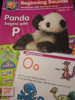 A+ Educational Workbooks ~ Beginning Sounds Panda Begins with P (Grade Pre K K) (Free Educational App ) Toys & Games