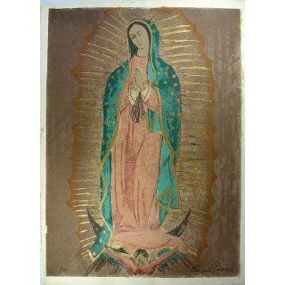 Art Virgen de Guadelupe  Lithography  Carmen Parra