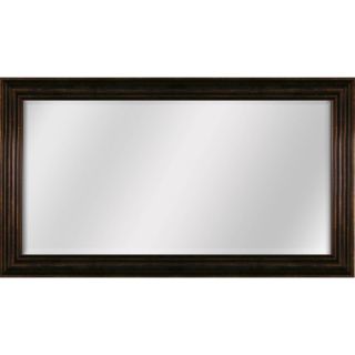 Style Selections 46 in x 26 in Bronze Rectangle Framed Wall Mirror