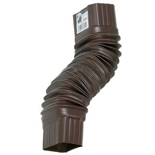 Amerimax Brown Vinyl Brown Flex Elbow