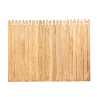 Pine French Gothic Pressure Treated Wood Fence Privacy Panel (Common 6 ft x 8 ft; Actual 6 ft x 8 ft)