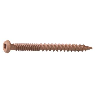 Grip Rite 1 lb #8  1.62 in x 1.62 in Pan Head Polymer Coated Square Drive Composite Deck Screw