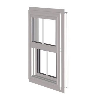 West Palm 10000 Series Vinyl Double Pane Replacement Single Hung Window (Fits Rough Opening 37 in x 26 in; Actual 36 in x 25 in)