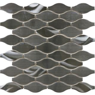 allen + roth Metal Twist Stainless Steel Metal Mosaic Wall Tile (Common 12 in x 12 in; Actual 11.62 in x 12.38 in)