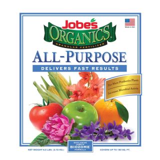 Jobes 6 lb Organic Flower and Vegetable Food Granules (4 4 4)