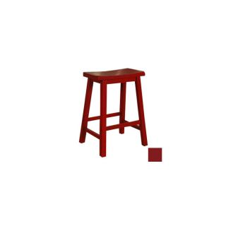 Powell Color Story Crimson Red 24 in Counter Stool