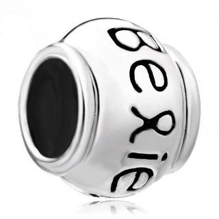 Pugster Believe 925 Sterling Silver Believe In You European Beads Charm Fits Pandora Charms Bracelet Pandora Charms I Believe Jewelry