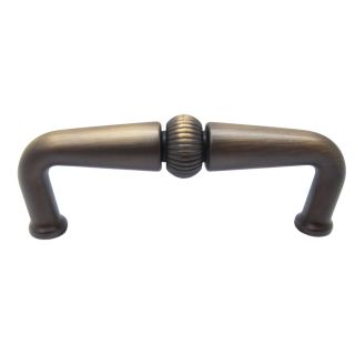 allen + roth 3 in Center to Center Aged Brass Bar Cabinet Pull