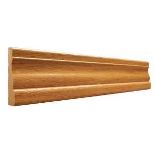 0.5625 in x 3.25 in x 8 ft Interior Stained Oak Casing Moulding (Pattern L 444)