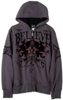 TapouT Boys 8 20 Believe Fleece Hoody,Charcoal,8 Clothing