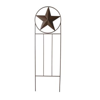 Garden Treasures 24 in W x 79 in H Powder Coated Star Design Garden Trellis