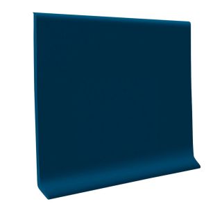 FLEXCO 30 Pack 4 in W x 4 ft L Midnight Blue Vinyl Standard Wall Base