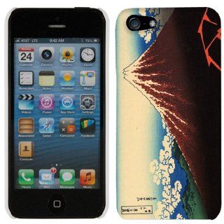 Apple iPhone 5 Katsushika Hokusa Lightnings Below the Summit Hard Case Phone Cover Cell Phones & Accessories