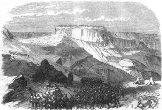 ETHIOPIAWar in Abyssinia33rd foot advancing Magdala, from below Islamgee, 1868   Prints