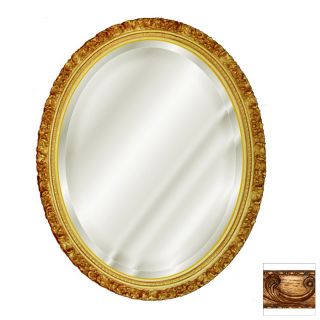 Hickory Manor House 18 in x 22 in Baroque Oval Framed Wall Mirror