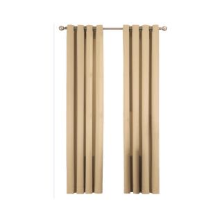 Ultimate Luxury Silk Allure 84 in L Solid Pearl Grommet Curtain Panel
