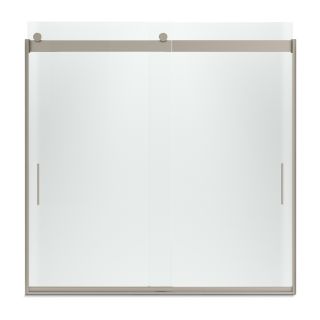 KOHLER Levity 57 in W x 59 3/4 in H Frameless Bathtub Door